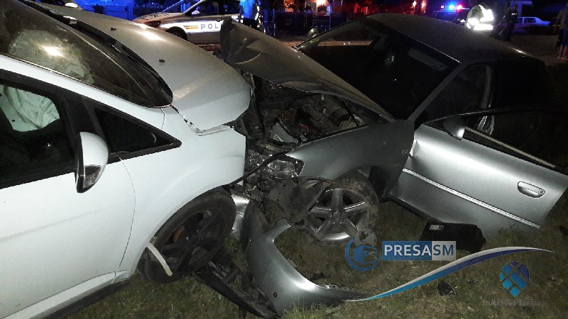 Mort de beat, cu mașina pe contrasens, un șofer a produs un accident în Carei