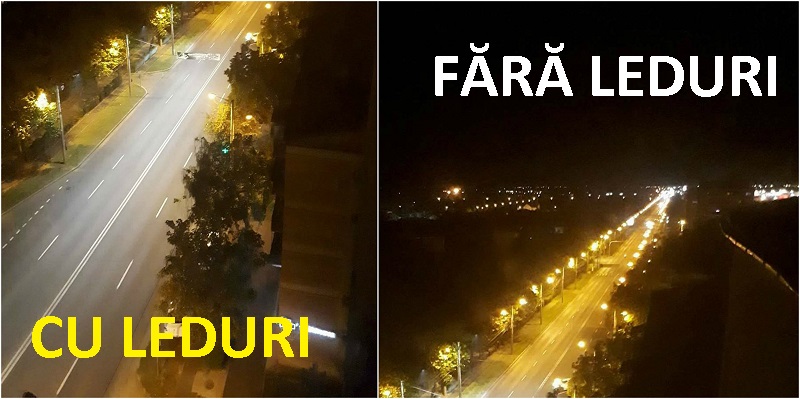 FOTO. Primăria Satu Mare schimbă iluminatul public pe leduri. Cum e mai bine?!