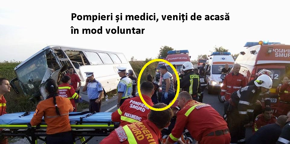 Mobilizare fenomenală la UPU, Ambulanță, Pompieri și Poliție. Mulți au venit voluntar