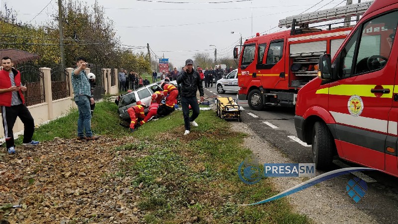 FOTO/VIDEO. O șoferiță, de 23 de ani, vinovată de producerea accidentului mortal din Satu Mare