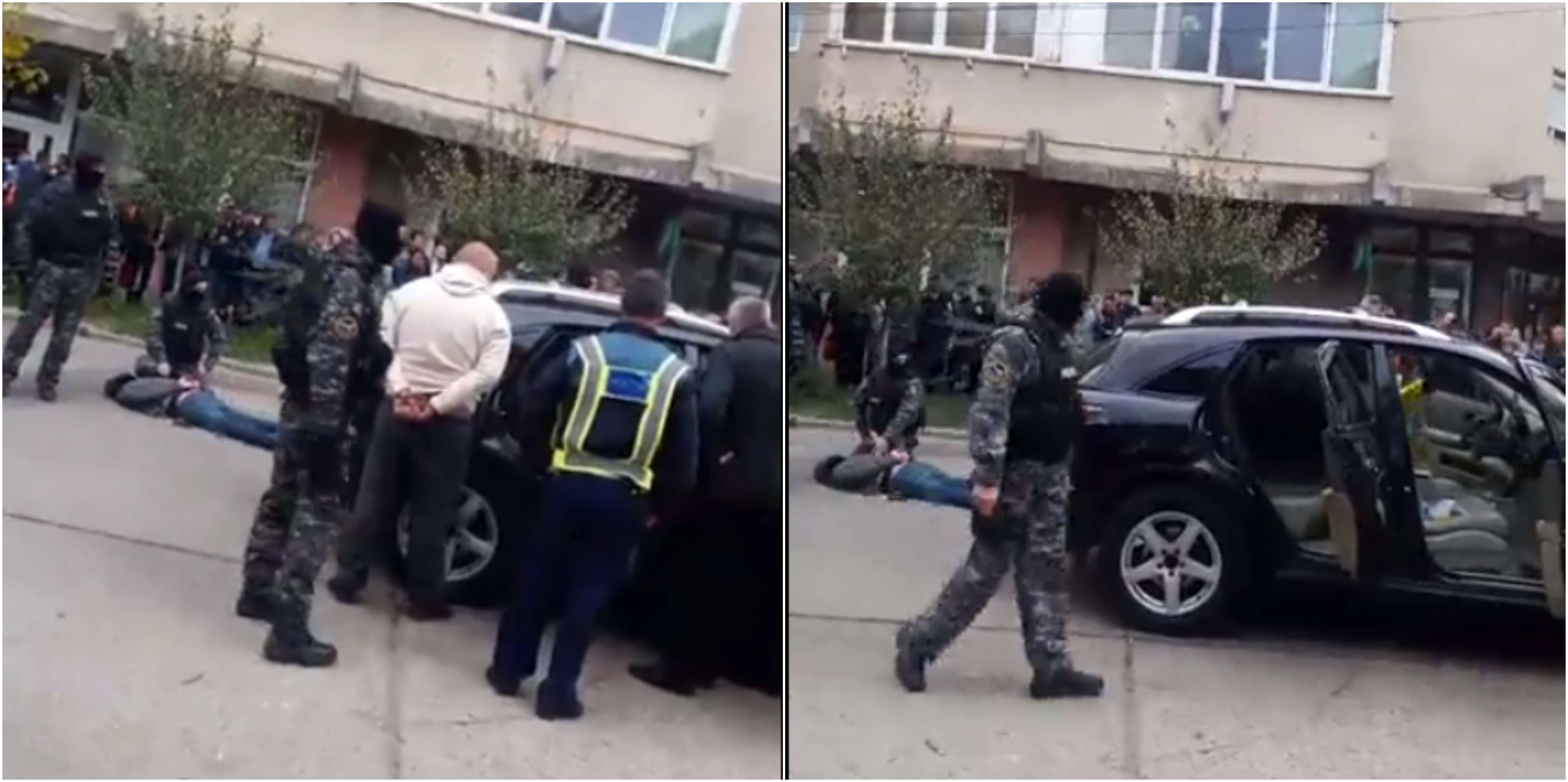 FOTO&VIDEO. Detaliile în cazul reținerii în trafic a unor presupuși traficanți de droguri