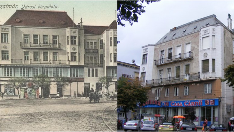 FOTOGALERIE. Cum a fost Satu Mare acum o sută de ani şi cum arată în prezent
