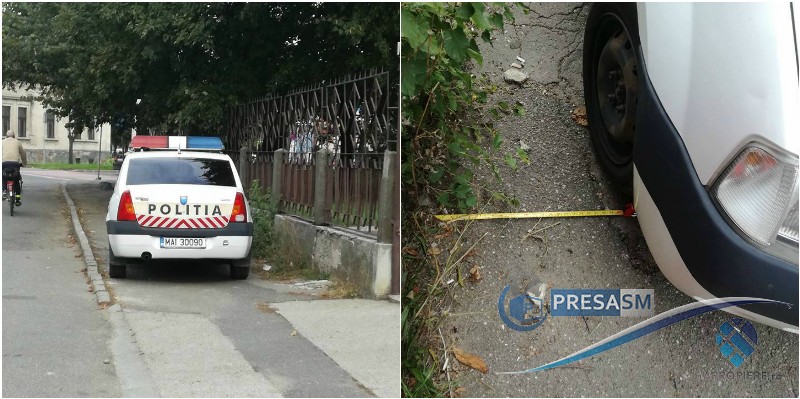 FOTO. Sătmărenii ”vânează” polițiști. Surprinși într-o ”staționare” incorectă în Satu Mare