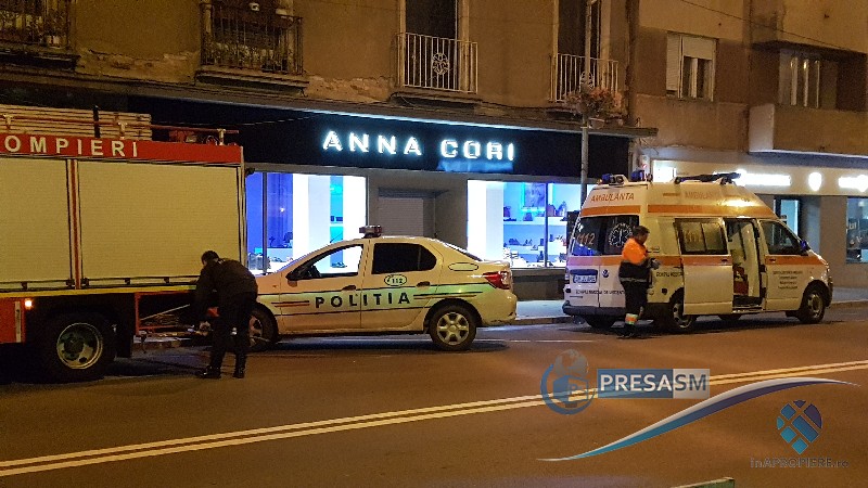 FOTO&VIDEO. Panică în centrul Sătmarului. Un sătmărean a sunat că e pe moarte