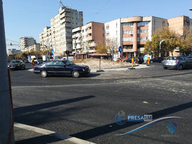 FOTO&VIDEO. În sfârșit! Sensul giratoriu de la Crinul e gata. Se circulă fără restricții
