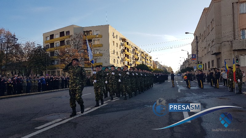 FOTO/VIDEO. La mulți ani, Armatei Române! Ceremonial militar la Satu Mare