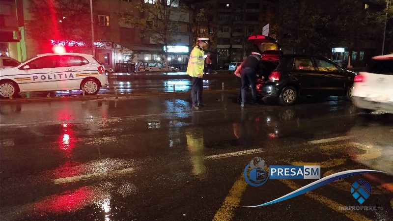 FOTO/VIDEO. Sătmărean lovit de mașină pe Podul Golescu, lângă Lidl! Ziua accidentelor în Satu Mare