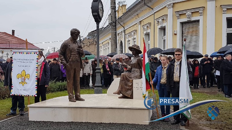 Gafă sau sfidare?! Bust al unui poet român, dezvelit fără simboluri românești, doar maghiare
