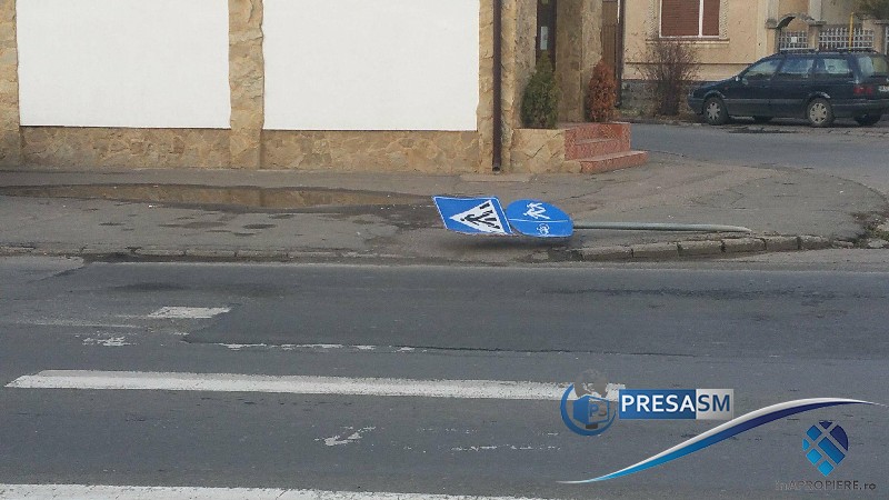 FOTO&VIDEO. Sătmarul sălbatic! A fugit după ce a făcut accident cu camionul