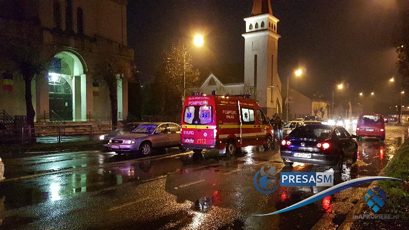 FOTOGALERIE. Mai multe femei lovite pe trecerea de pietoni la Carei și Satu Mare