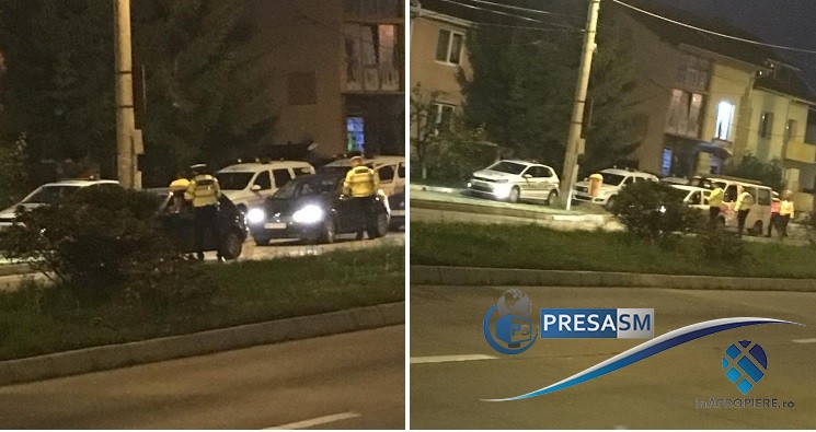 Filtre de amploare ale Poliției Rutiere la intrare în municipiul Satu Mare