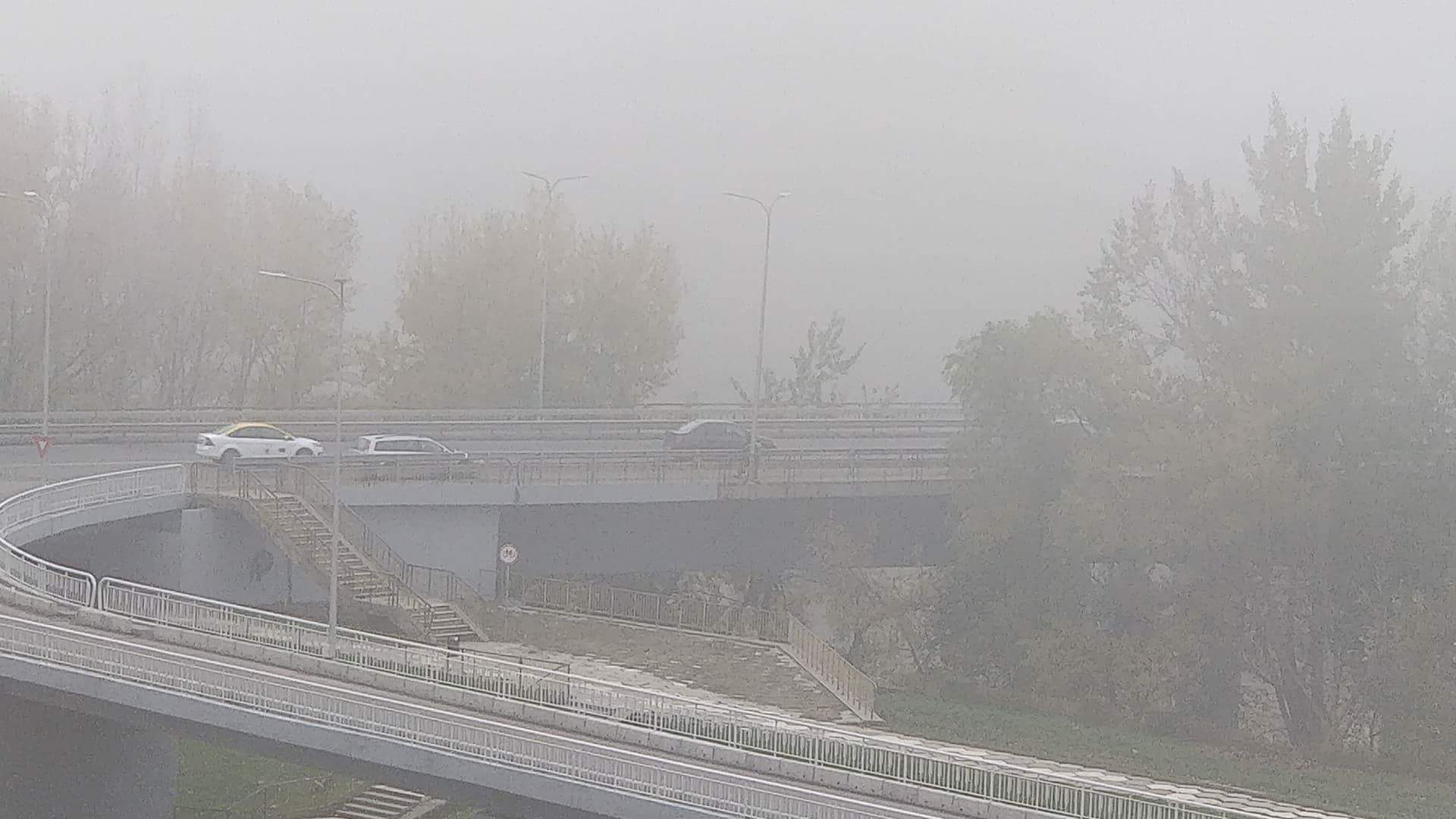 Avertizare de vreme severă în județul Satu Mare. Vizibilitate sub 50 metri