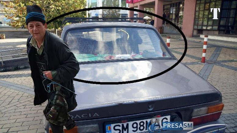 FOTO. Pericol public! Un individ conduce o Dacia cu permisul anulat prin Satu Mare!