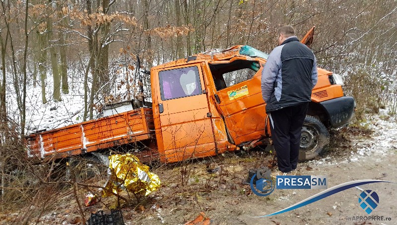 FOTOGALERIE. Accident mortal, din Satu Mare, clasat după decesul șoferului vinovat