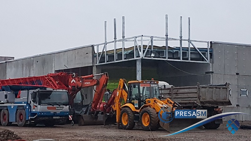 FOTO/VIDEO. Kaufland, în linie dreaptă pe Drumul Botizului. Lucrările au avansat rapid