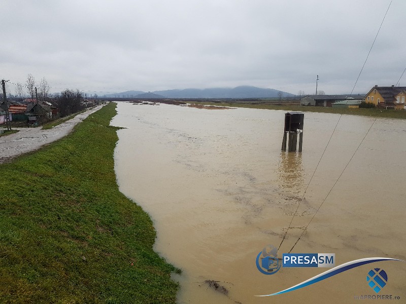 ATENȚIE! Risc de inundații în mai multe zone din județul Satu Mare