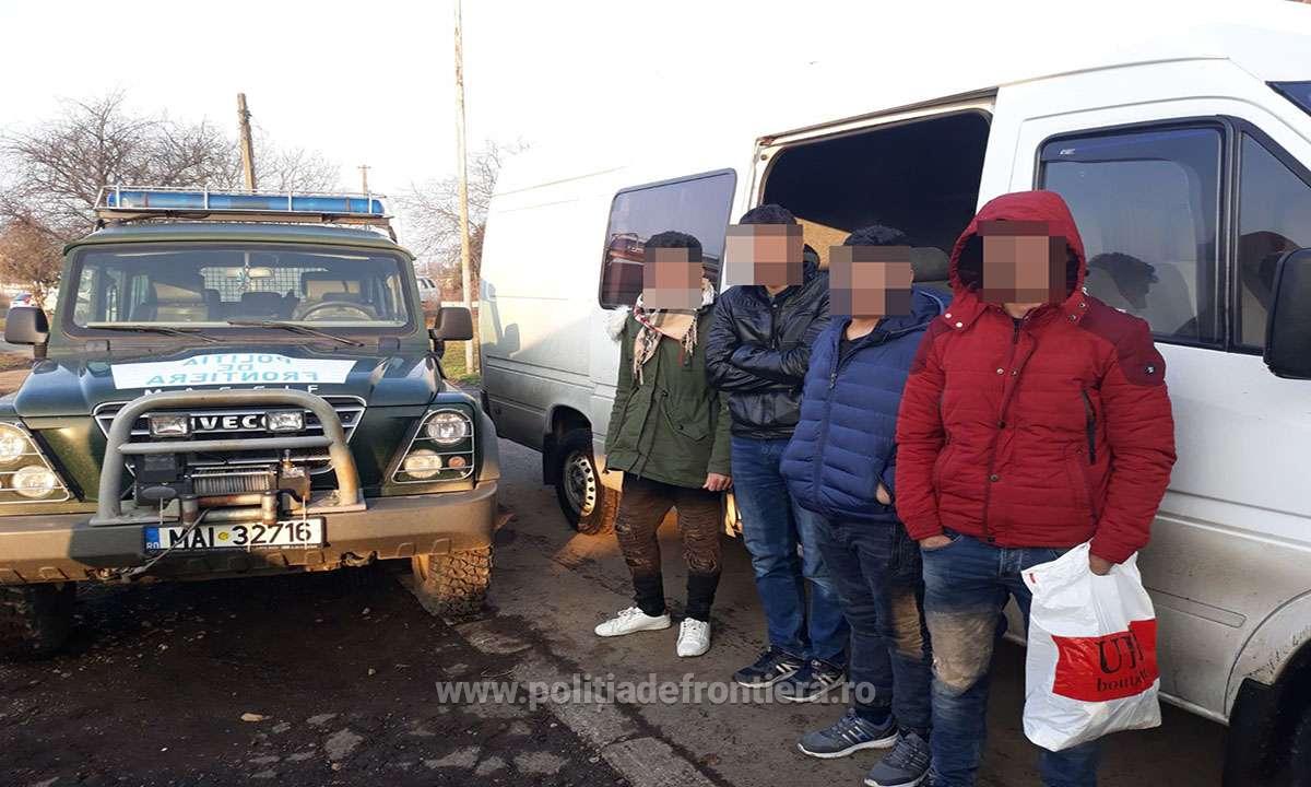 FOTOGALERIE. Șase bărbați arestați pe loc în Vama Petea. De ce îi acuză polițiștii de frontieră