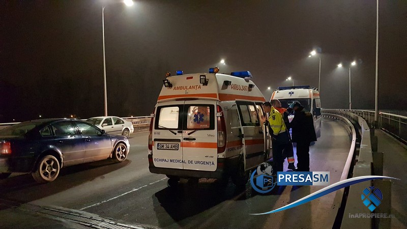 FOTO/VIDEO. Alcoolemie enormă pentru șoferul care a provocat accidentul pe Podul Decebal
