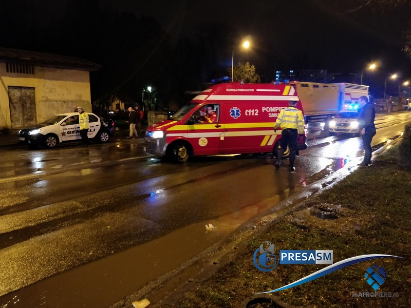 FOTO/VIDEO. Accident grav în ”Soarelui”. Doi sătmăreni loviți pe trecerea de pietoni!