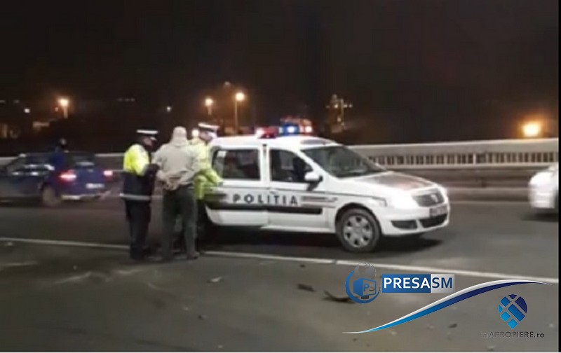 FOTO. Scandal monstru pe DN 19! Șofer de TIR din Serbia, încătușat în Satu Mare!