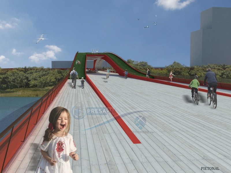 E OFICIAL! Se construiește încă o pasarelă pietonală peste Someș în municipiul Satu Mare