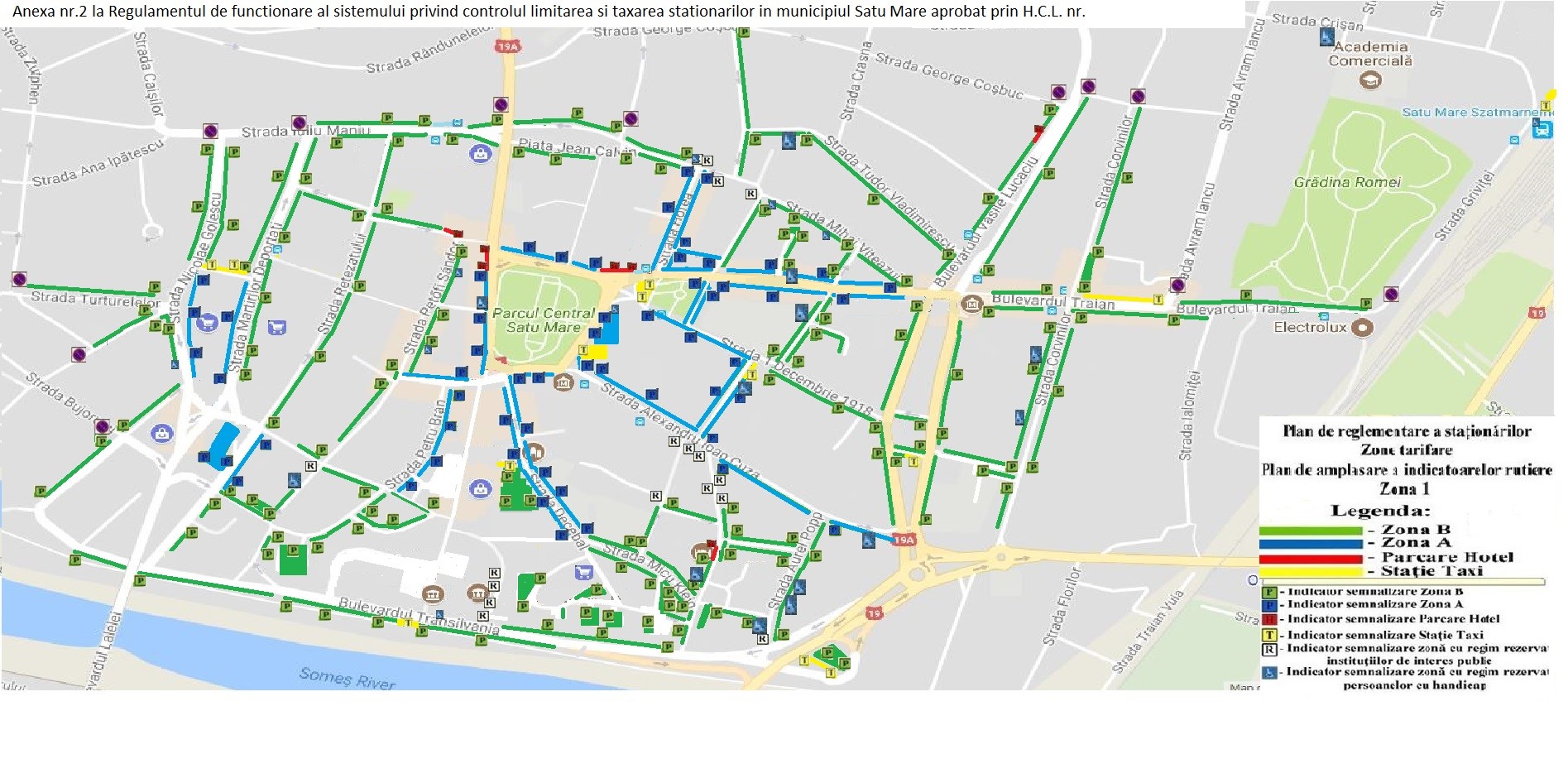 FOTO. ATENȚIE la amenzi! Se extinde zona A de parcare cu plată, în centrul Sătmarului