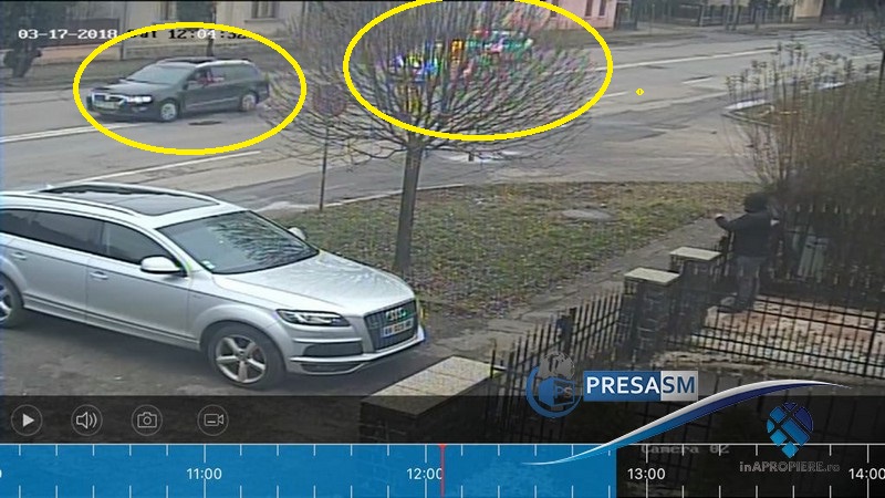 FOTO/VIDEO. Și-a amenințat nevasta cu moartea și a fugit de Poliție cu mașina. Urmărire ca-n filme la Carei!