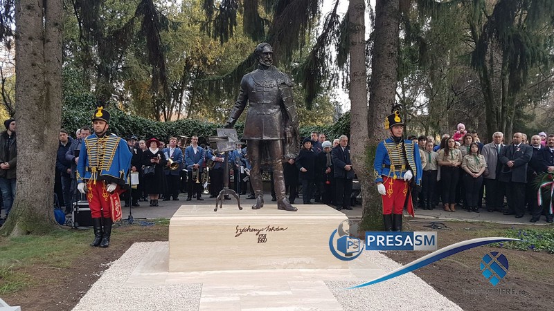 FOTO/VIDEO. Statuia ”celui mai mare maghiar”, dezvelită în centrul Sătmarului