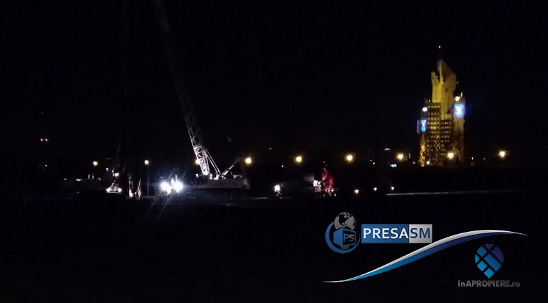 FOTO/VIDEO. MALL-ul NEPI pe repede-nainte! Se lucrează 24/24! Toată noaptea s-a muncit