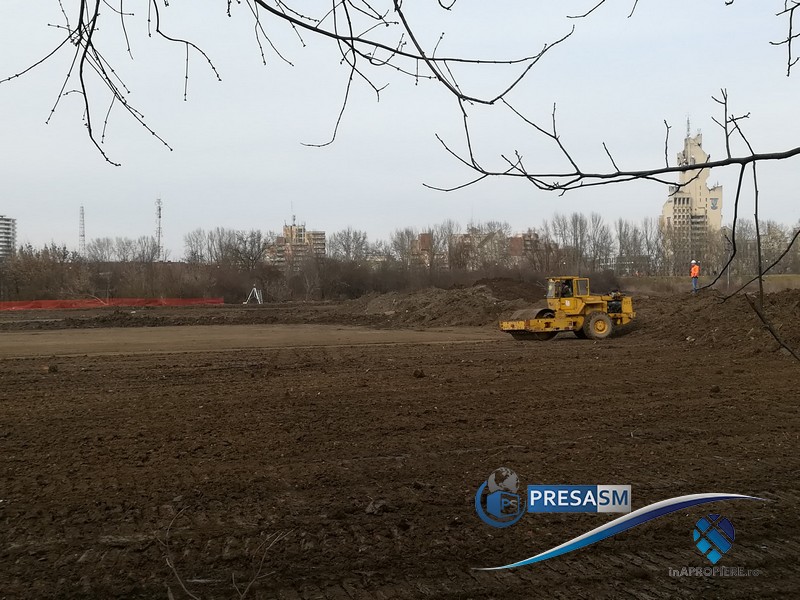 FOTO/VIDEO. Lucrări accelerate la viitorul MALL din Satu Mare. Nimic nu oprește lucrările