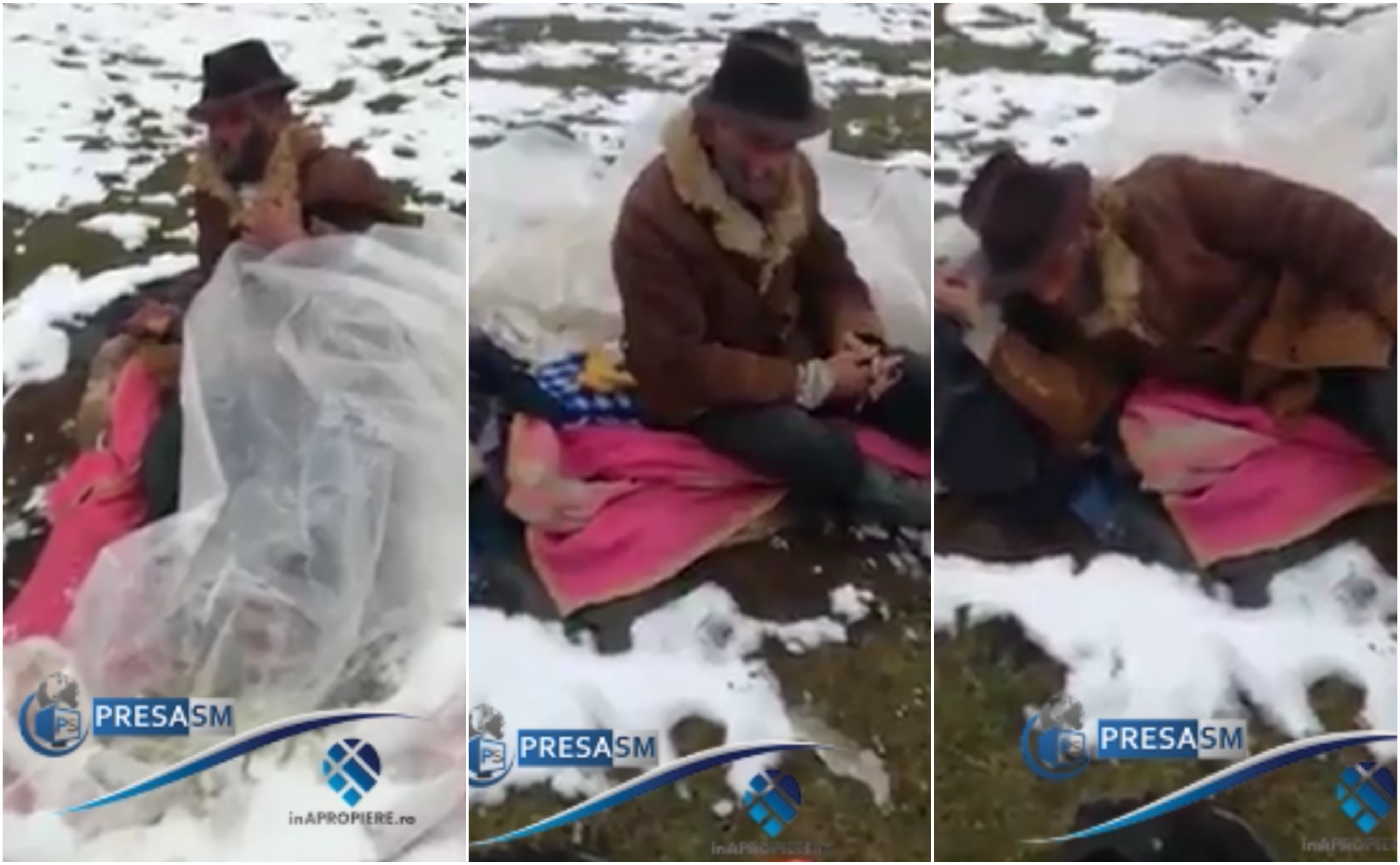 VIDEO. Condamnat la moarte. Un bărbat doarme în plin câmp, sub cerul liber!