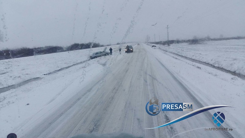Un nou COD GALBEN de ninsoare și ceață în județul Satu Mare
