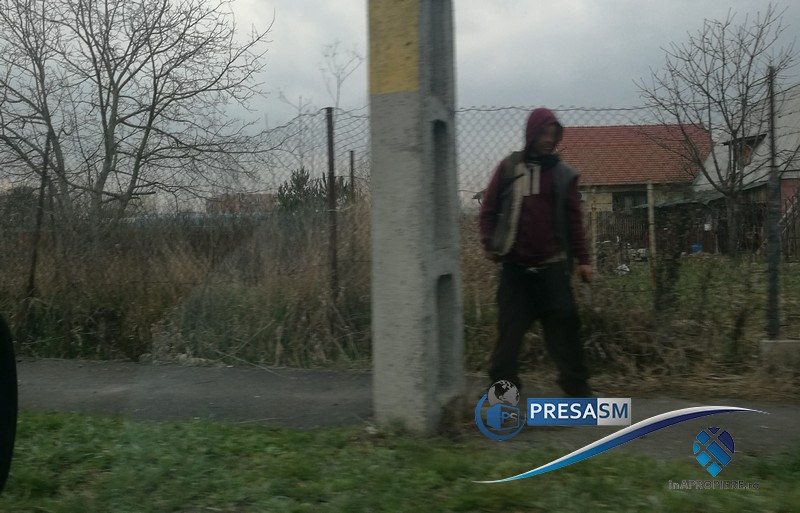 FOTO. INCREDIBIL! Individ suprins la plimbare cu un cuțit mare în municipiul Satu Mare