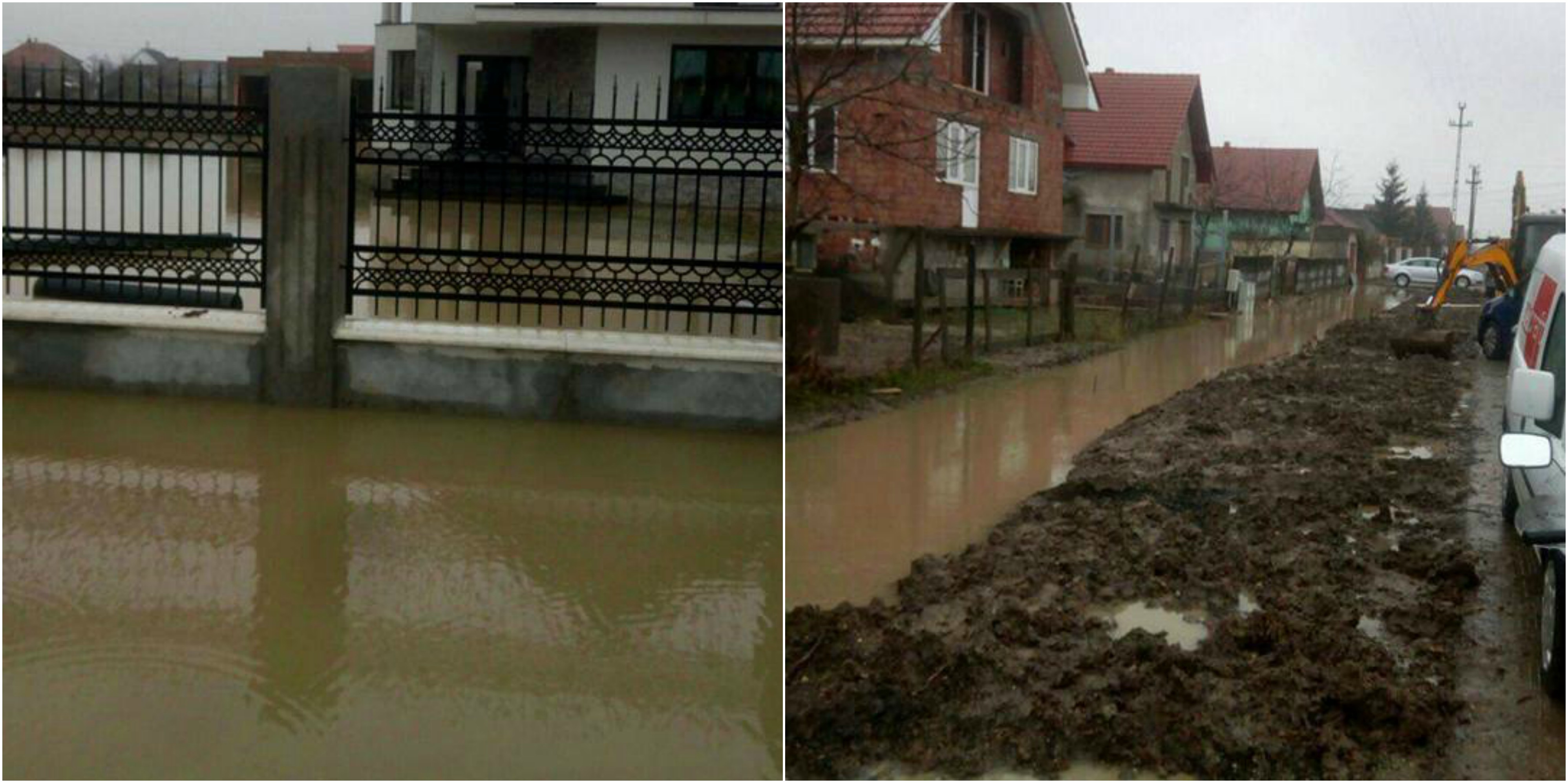 FOTOGALERIE. Inundație la periferia municipiului Satu Mare