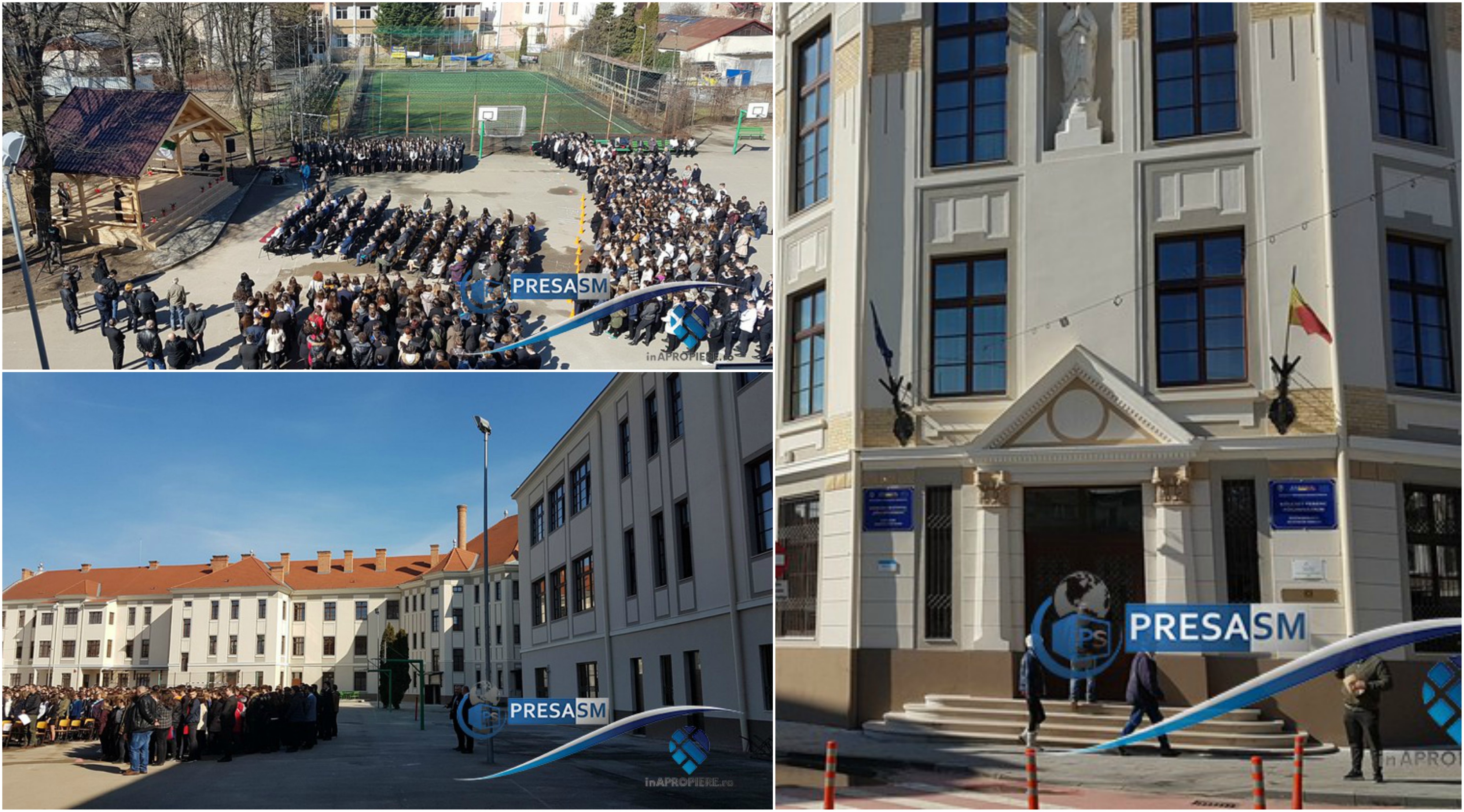 FOTOGALERIE. Cum arată liceul din centrul Sătmarului, reabilitat din fondurile Ungariei