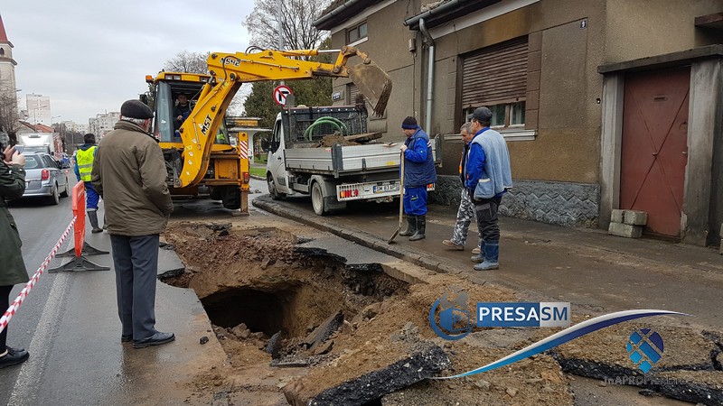 SURSE. Cratere ascunse în tot Sătmarul?! Problema de pe Octavian Goga nu ar fi singulară