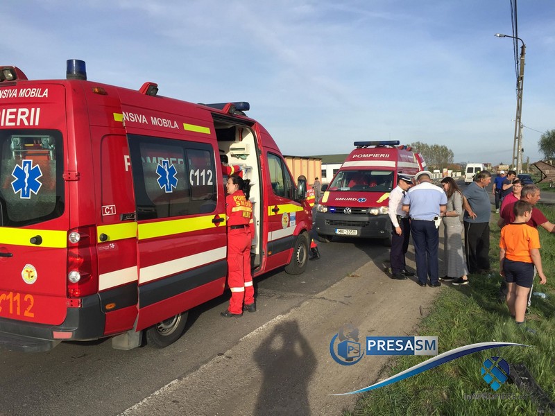 Doi copii, din județul Satu Mare, accidentați de un șofer neatent