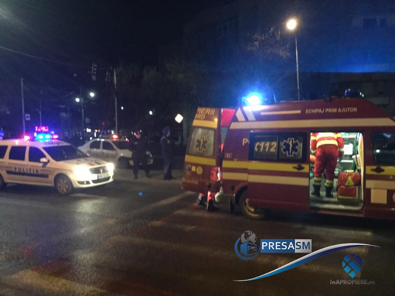 Sătmăreancă lovită pe trecerea de pietoni de o șoferiță, în municipiul Satu Mare