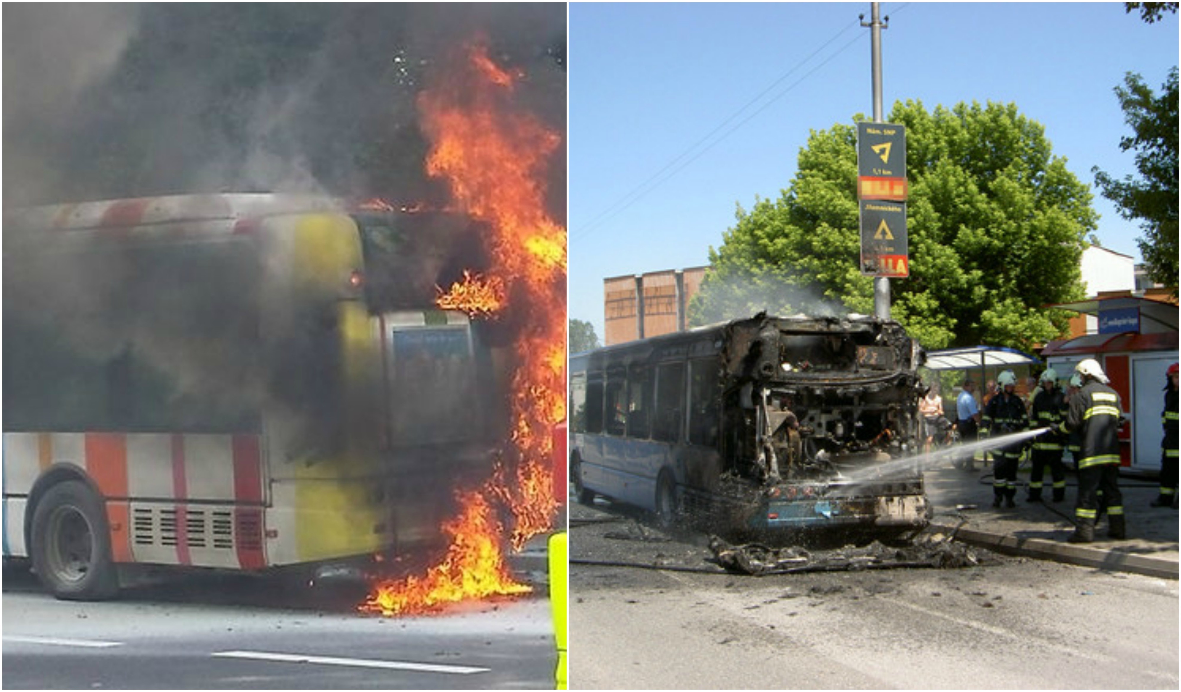FOTOGALERIE. Autobuzele Irisbus, autoincendiate în mai multe țări! Nu doar la Transurban