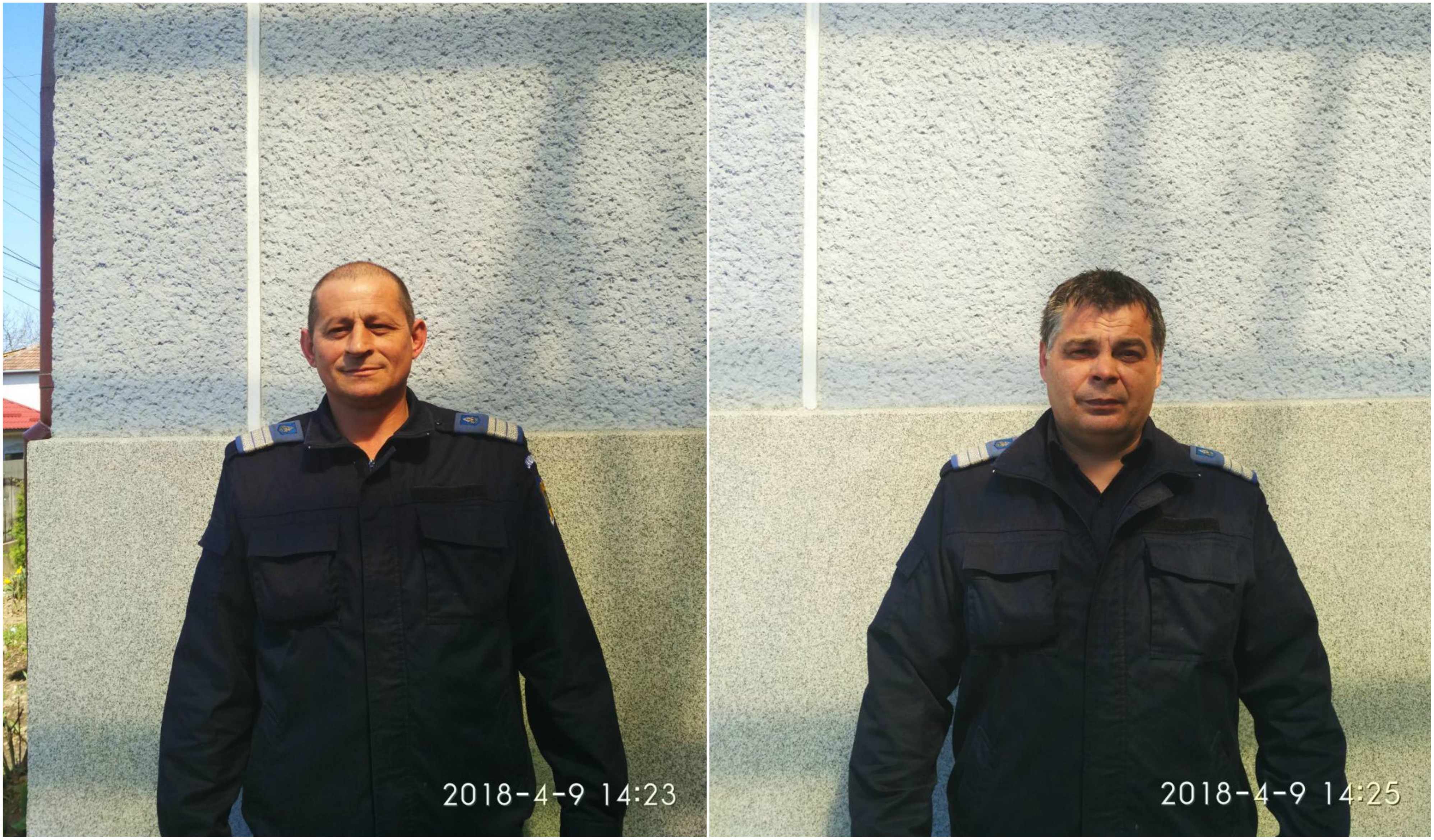 FOTOGALERIE. Doi jandarmi au salvat de la moarte un bărbat! Au intrat în flăcări