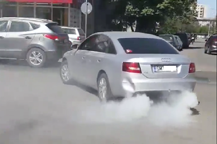 VIDEO. Mașina-rachetă, surprinsă în trafic pe străzile Sătmarului