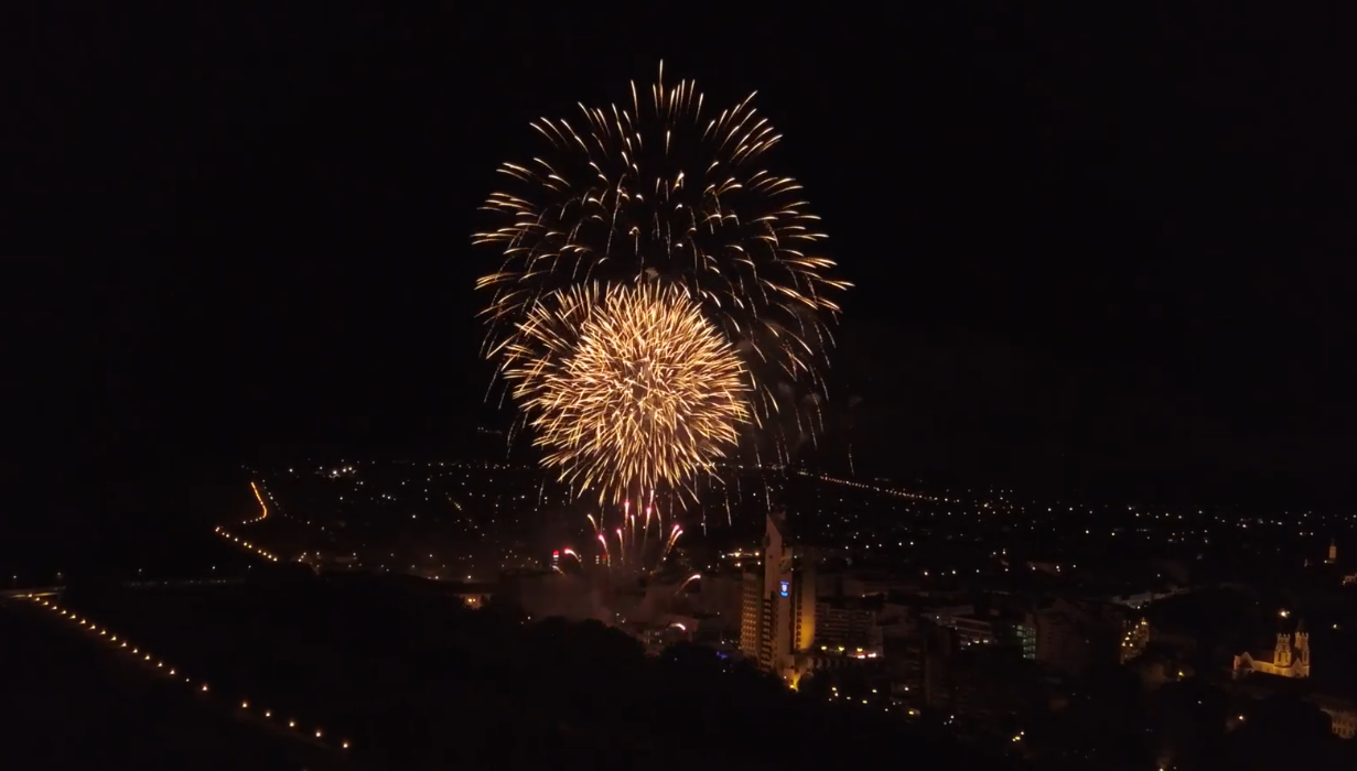 VIDEO/FOTO. Unul dintre cele mai reușite focuri de artificii a încheiat Ziua Sătmarului