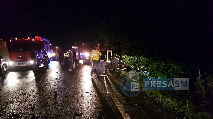 FOTO/VIDEO. Care este starea de sănătate a celor zece victime ale accidentului de pe DN 19