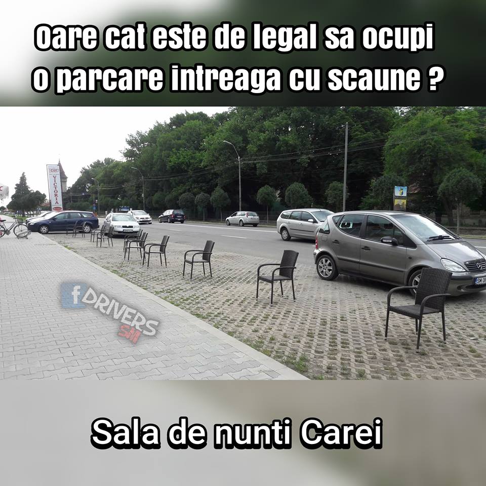 FOTO. PREMIERĂ. Prima parcare pentru scaune din lume, la Carei!