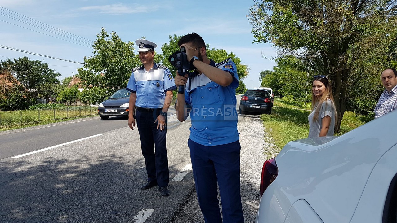 Viteză excesivă în localitate. Cu cât l-a prins radarul pe un sătmărean