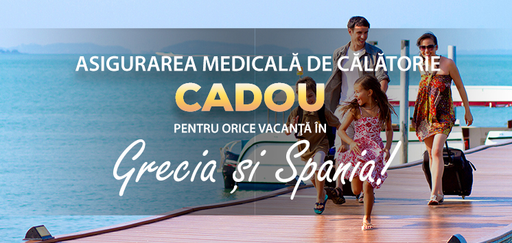 Olimpia Travel oferă asigurarea medicală de călătorie CADOU pentru orice vacanță în Grecia și Spania!