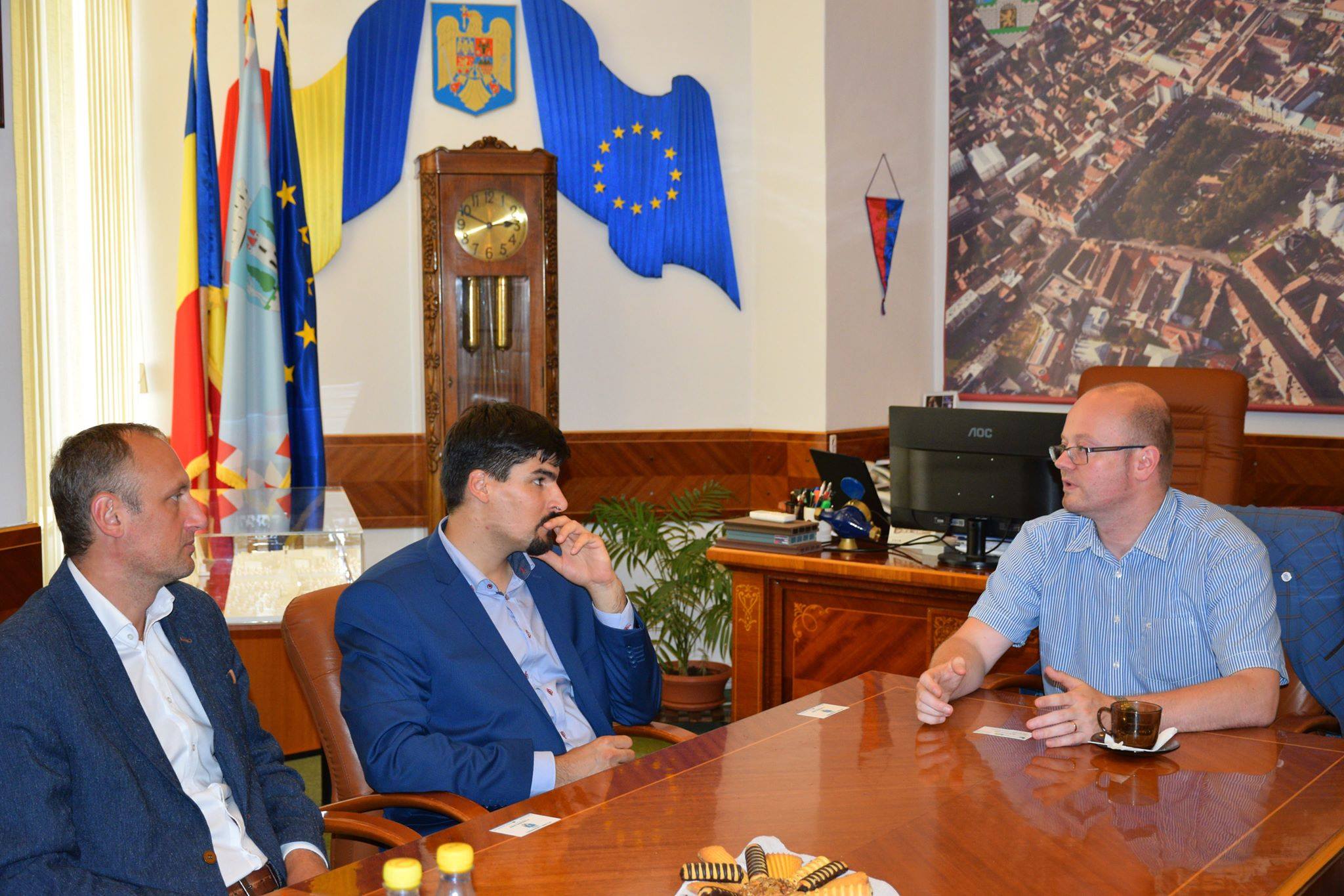 FOTO. Noul proprietar al Hotelului Dacia a venit în Satu Mare! Vor începe lucrările