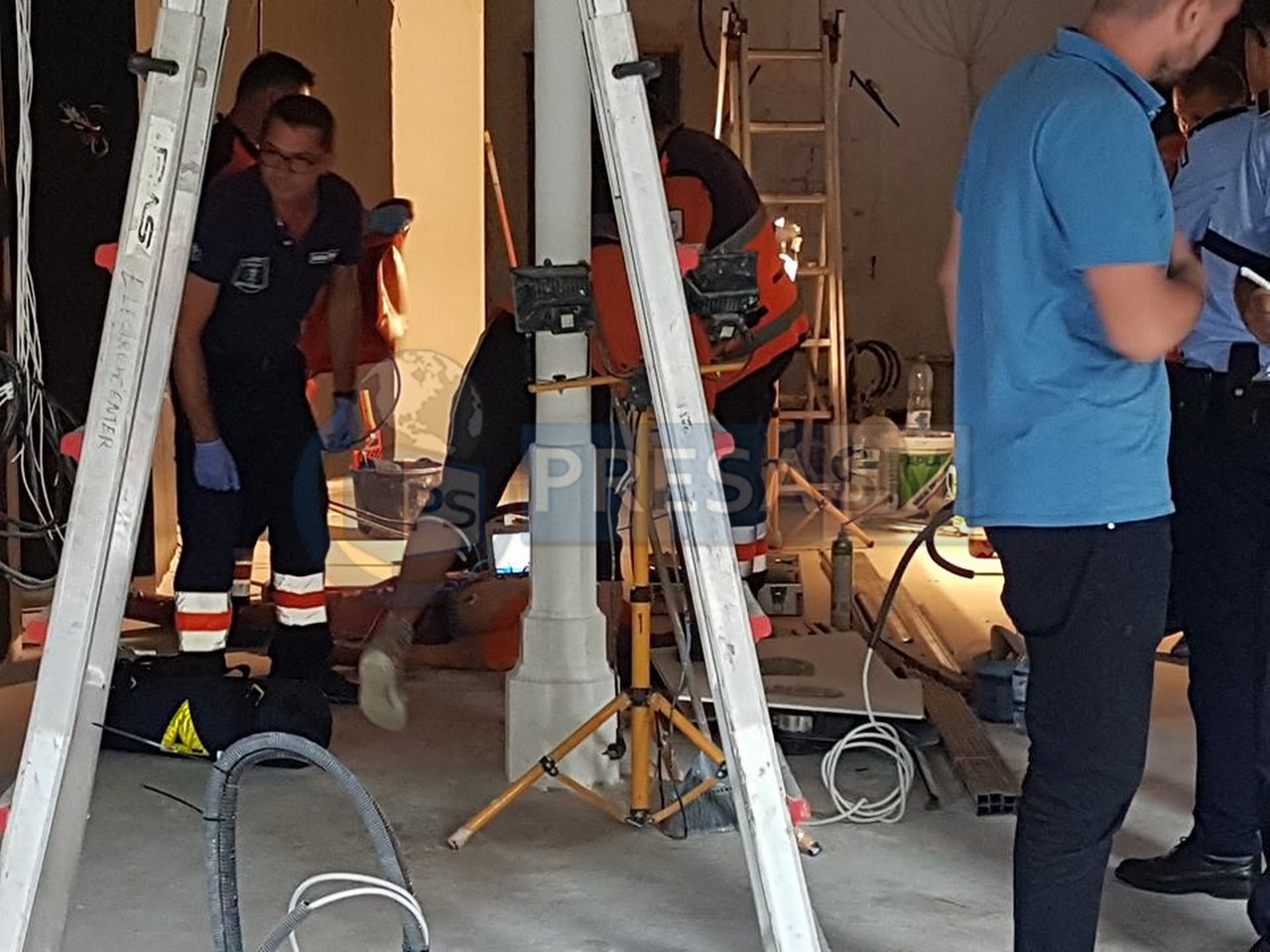 FOTO. Muncitor electrocutat în centrul municipiului Satu Mare