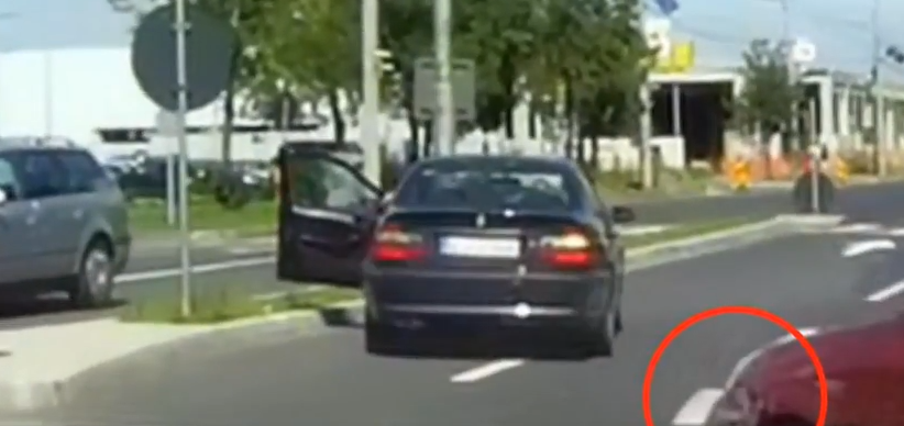 VIDEO. Accident și șicanare în trafic, surprinse LIVE în Satu Mare