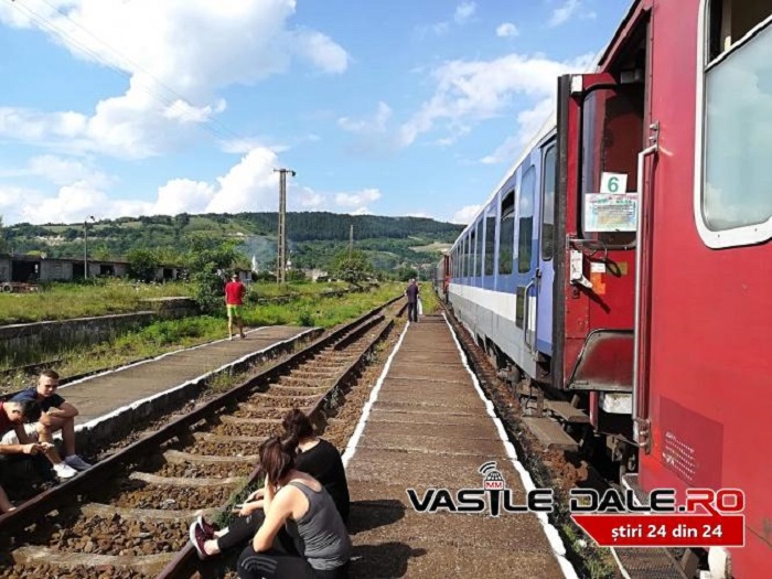 FOTO. Vacanță cu ghinion! Trenul Satu Mare - Mangalia s-a defectat
